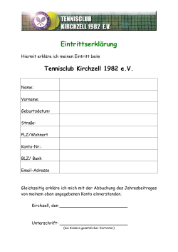 Tennisclub Kirchzell 1982 eV