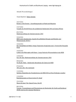 Hochschule f&uuml;r Grafik und Buchkunst Leipzig - www.hgb