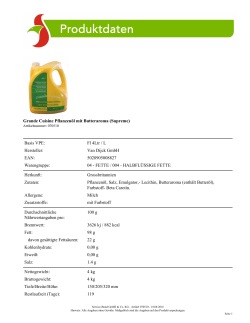 Grande Cuisine Pflanzenöl mit Butteraroma (Supreme) Basis VPE