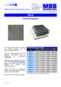 PR-G Produktinfos PDF - bei MBB Industrial Components