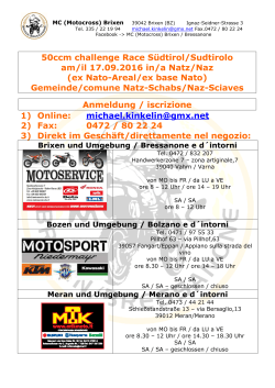 50ccm challenge Race Südtirol/Sudtirolo am/il 17.09.2016 in/a Natz