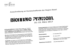 Ausschreibungstext - Biennale Pratteln