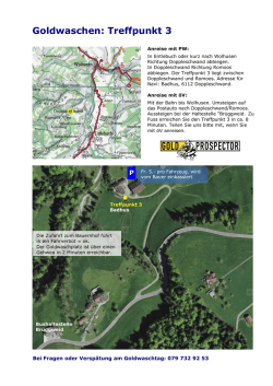Goldwaschen: Treffpunkt 3