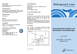 Programm-Flyer - Bildungswerk Irsee