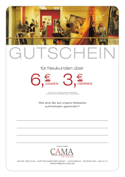 gutschein - Friseur CAMA