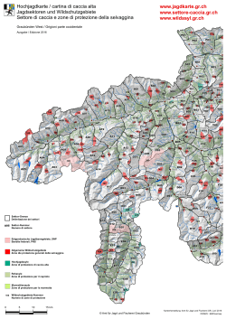 Hochjagdkarte / cartina di caccia alta Jagdsektoren und