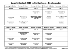 Festkalender 2016