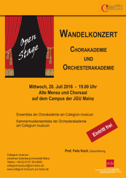 Plakat Open Stage SS 2016.indd - Johannes Gutenberg