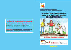 Inyigisho zigenewe Imboneza - ZFD Ziviler Friedensdienst
