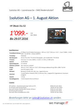 HP ZBook 15u G2