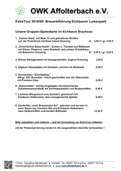 Einkehr Brauhaus - OWK Affolterbach
