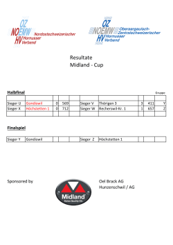 Resultate 1/2-Final Midland-Cup 2016