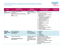 Schulen - Young Science