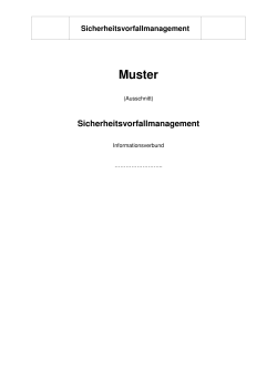 10-Muster Sicherheitsvorfallmanagement - datenschutz