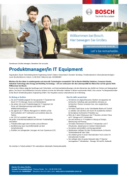 Produktmanager/in IT Equipment