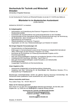 Hochschule f&uuml;r Technik und Wirtschaft Dresden (FH)