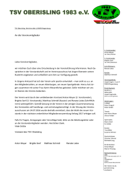 Information - TSV Oberisling