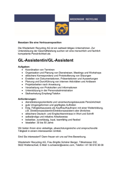 GL-Assistent - Wiederkehr Recycling AG