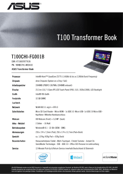 T100 Transformer Book T100 Transformer Book