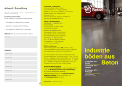 Industrieb&ouml;den aus Beton