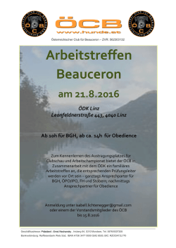 Einladung (Click) - &Ouml;sterreichischer Club f&uuml;r Beauceron