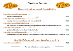 Eierschwammerl-Spezialit&auml;ten