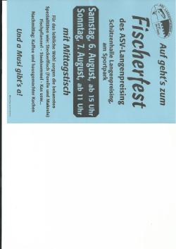 Fest-Flyer - ASV Langenpreising
