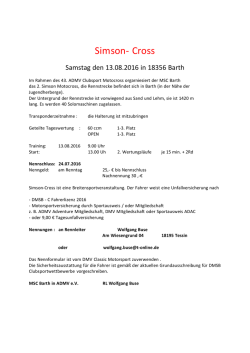 Ausschreibung fürs Simson-Cross hier