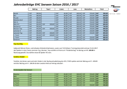 Jahresbeitr&auml;ge EHC Seewen Saison 2016 / 2017