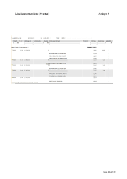 Anlage 5 (Muster-Medikamentenliste) zum Gesamtvertrag nach § 83