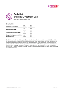 Preisblatt enercity LiveStrom Cap (PDF, 64.5 KB
