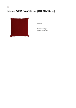 Kissen NEW WAVE rot (BH 38x38 cm)