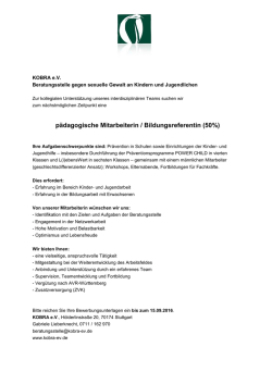zur Stellenausschreibung