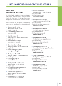 Seniorenwegweiser, Kapitel: Informations