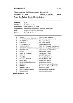 Preis der Gallus Druck AG, St. Gallen