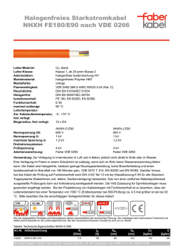 Datenblatt - Klaus Faber AG