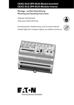 Betriebsanleitung Externes DLS/3PH-Bus-Modul invertiert