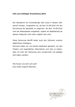INFO zum Zeltlager