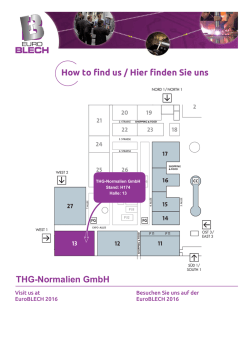 How to find us / Hier finden Sie uns THG