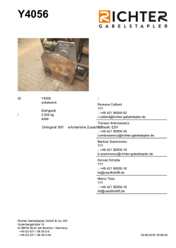 ID Y4056 unbekannt Drehgerät / 2.500 kg 2006 Drehgerät 360