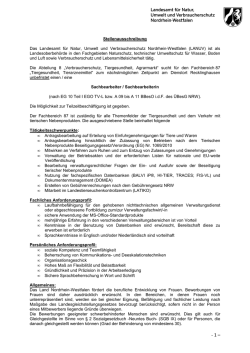 einen / eine Sachbearbeiter / Sachbearbeiterin f&uuml;r den
