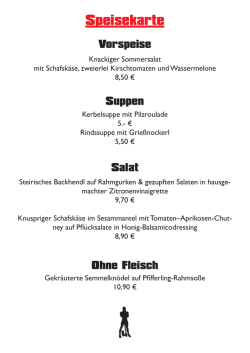 Speisekarte - ScharfrichterHaus