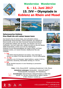 Koblenz am Rhein - Österreichischer Volkssportverband