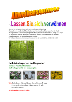 Entspannt im Sommer - Naturheilpraxis