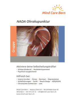 Gruppe Ohrakupunktur