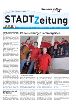 Stadtzeitung 2016 KW 30 - Stadt Neuenburg am Rhein