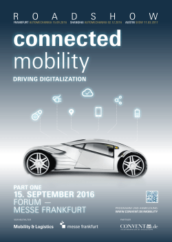 Roadshow Connected Mobility
