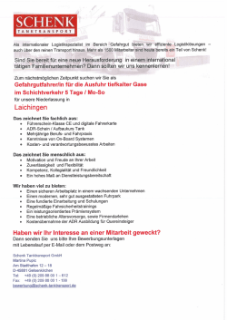 5 tage Mo-So im Schichtverkehr