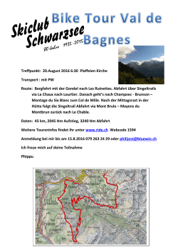 Bike-Tour im Val de Bagne