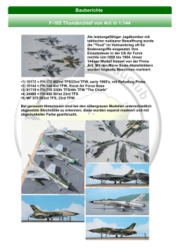 Bauberichte F-105 Thunderchief von Arii in 1:144